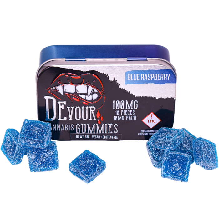 Devour Blue Raspberry Gummies