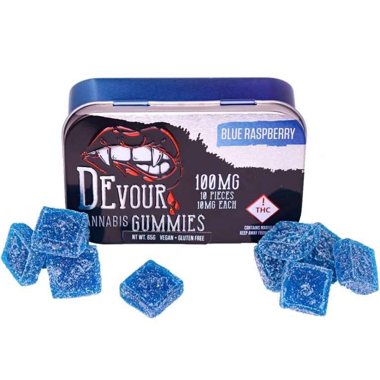 Devour Blue Raspberry Gummies
