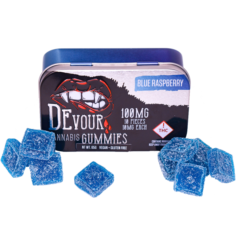 Devour Blue Raspberry Gummies